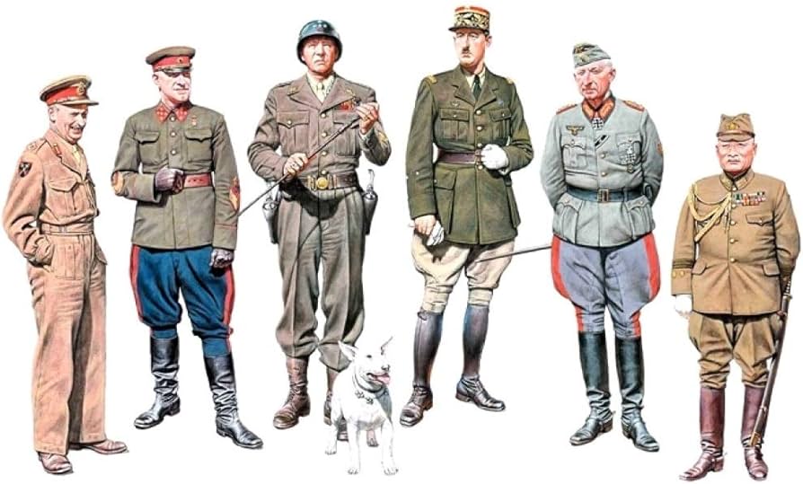 Amazon | マスターボックス 1/35 元帥将軍6体セット日英米独露仏各1体