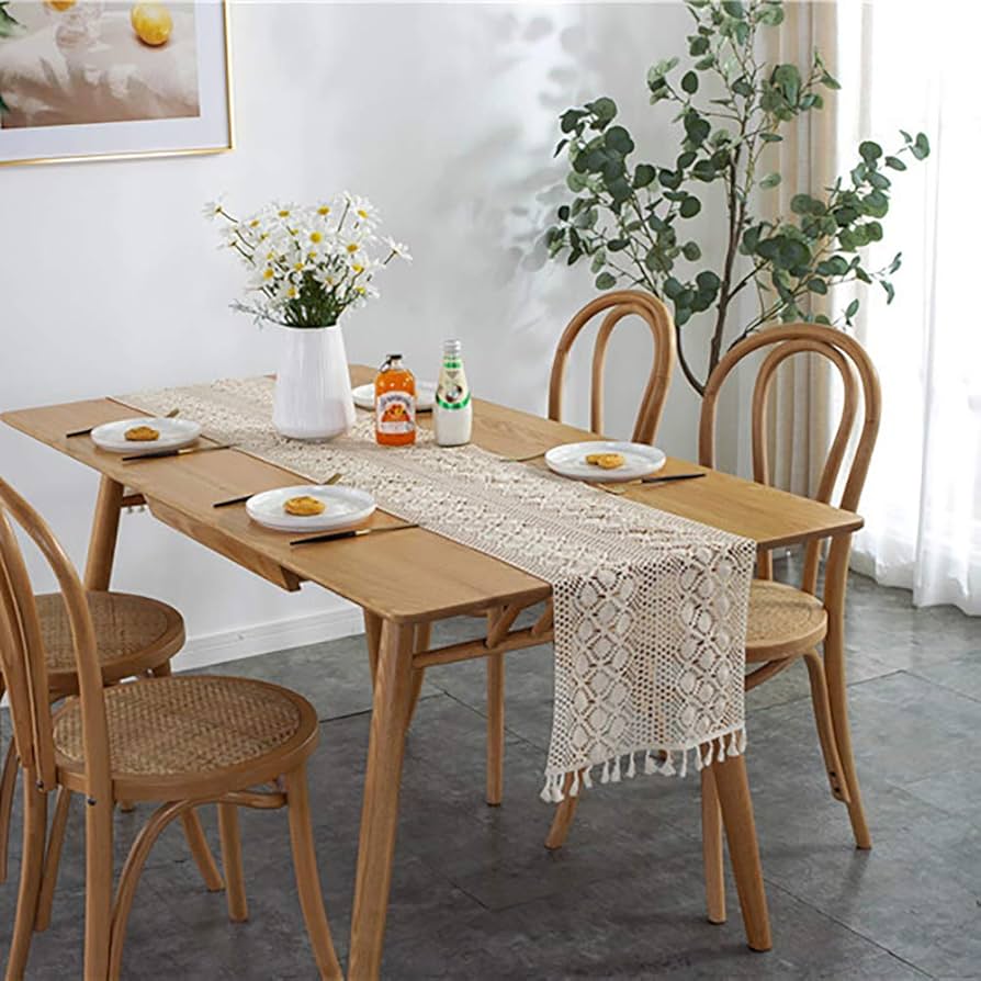 Amazon｜TSUBASI テーブルランナー レース レース編み テーブル