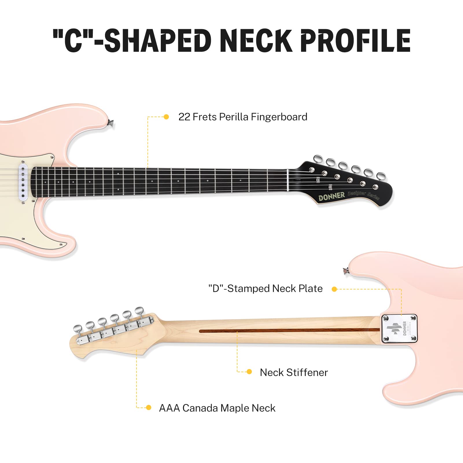 Amazon.com: Donner 39 Inch Electric Guitar, Designer Series DST