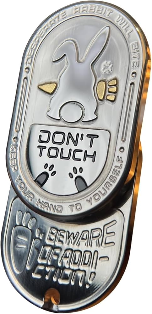 Amazon | シルバーラビット フィジェットトイ 兎 フィジェットキューブ