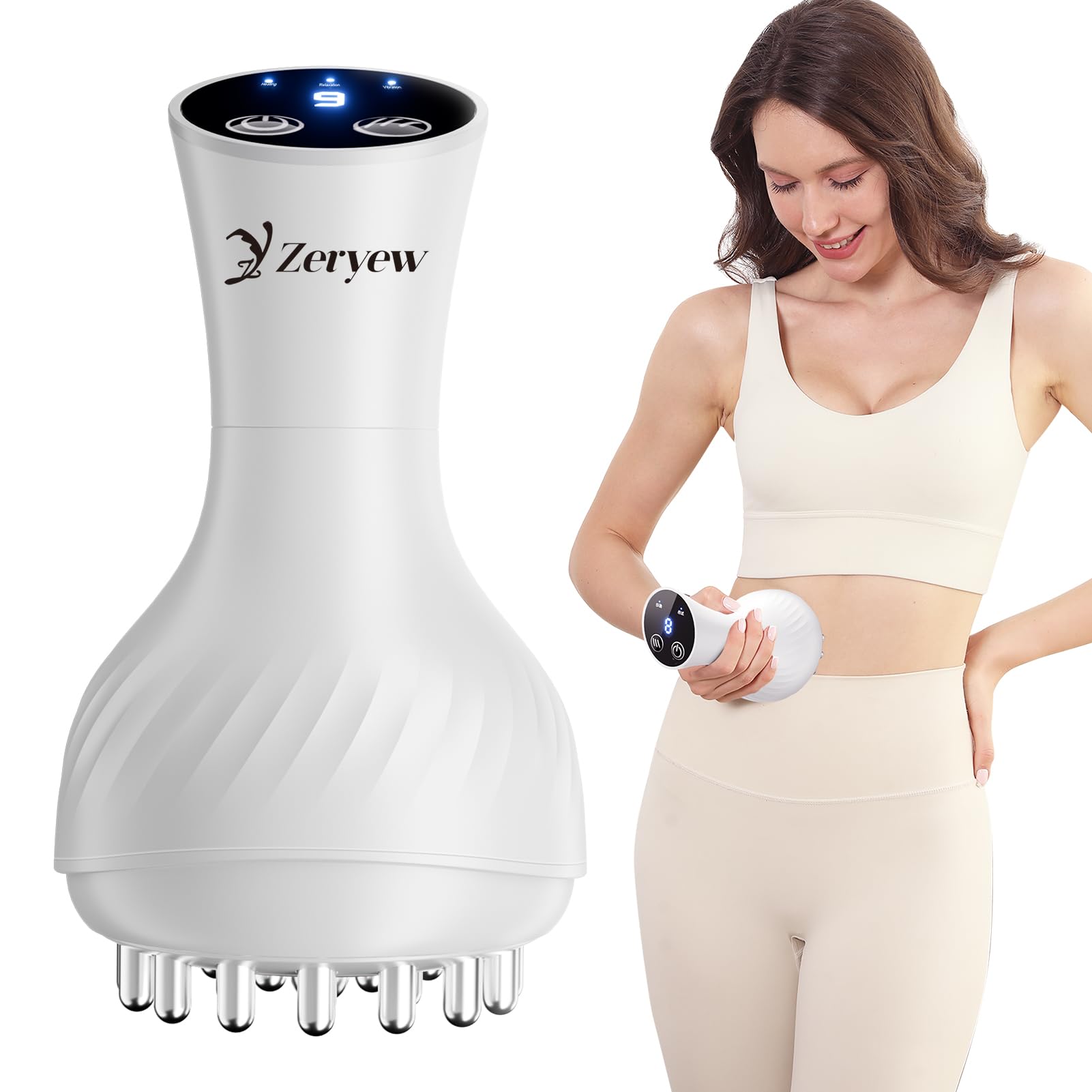 Amazon.com: ZY ZERYEW 3-in-1 Handheld Lymphatic Drainage Massager