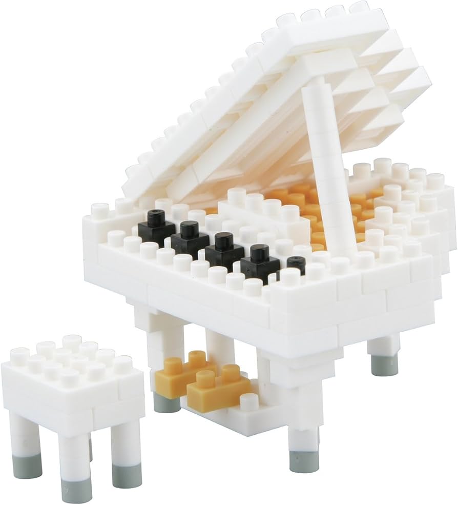 Amazon.co.jp: ナノブロック グランドピアノ ホワイト : おもちゃ
