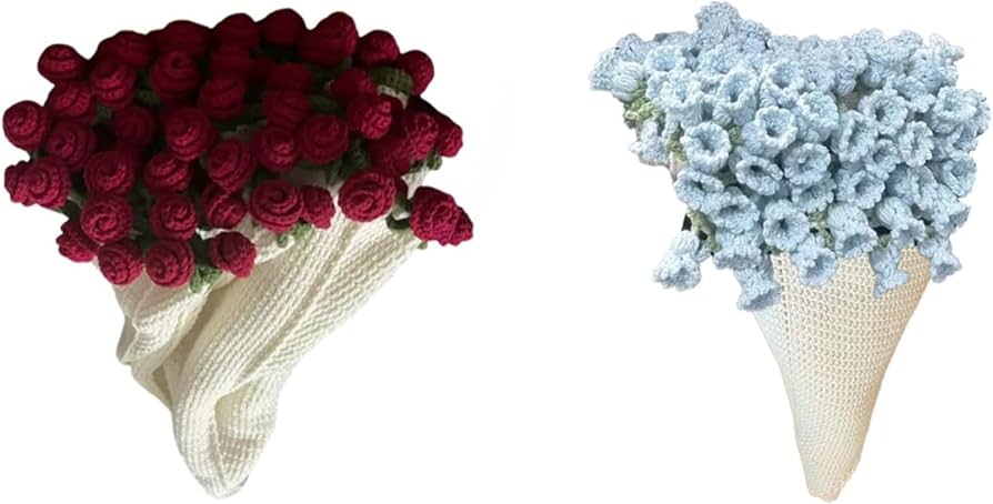 Amazon｜ブーケブランケット バラ スズランブーケ DIY かぎ針編み