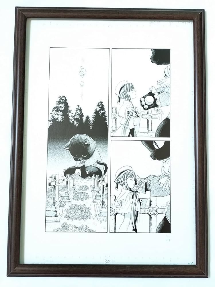 Amazon.co.jp: ARIA 天野こずえ B4サイズ 複製原画 額装品 水無灯里