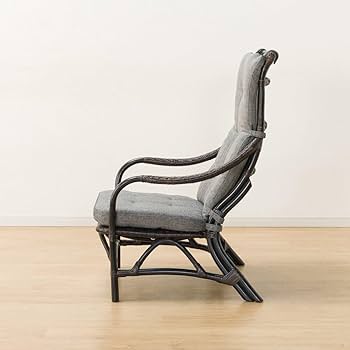 Amazon.co.jp: ニトリ ラタンチェア MS23 グレー/ブラック NITORI