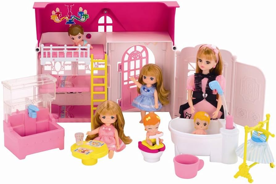 Amazon.co.jp: リカちゃん ミキちゃんマキちゃんハウス おせわしましょ