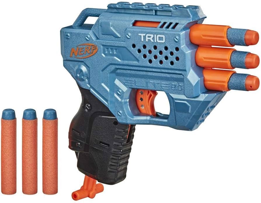 Amazon.com: Nerf Elite 2.0 Trio SD-3 Blaster, 6 Official Nerf