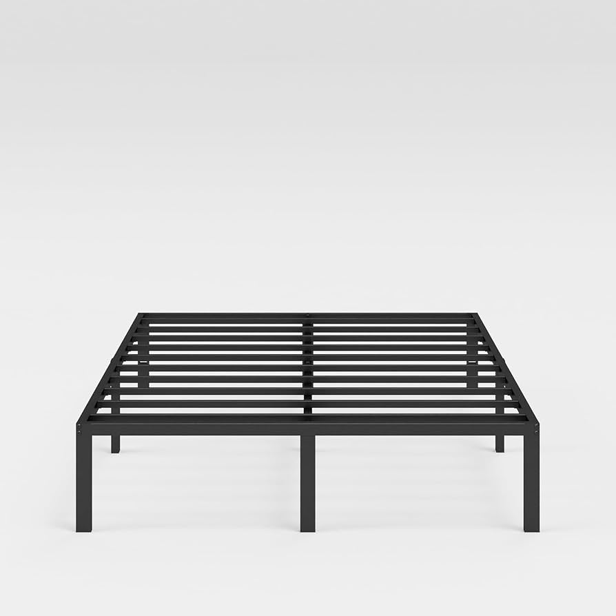 Amazon｜ZINUS Yelena ベッドフレーム メタル ブラック ダブル ベッド