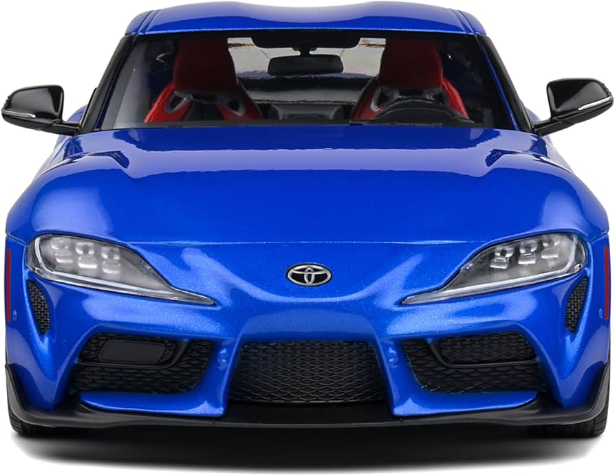 Amazon.com: SOLIDO 1:18 Toyota GR Supra Blue 2021 : Toys & Games