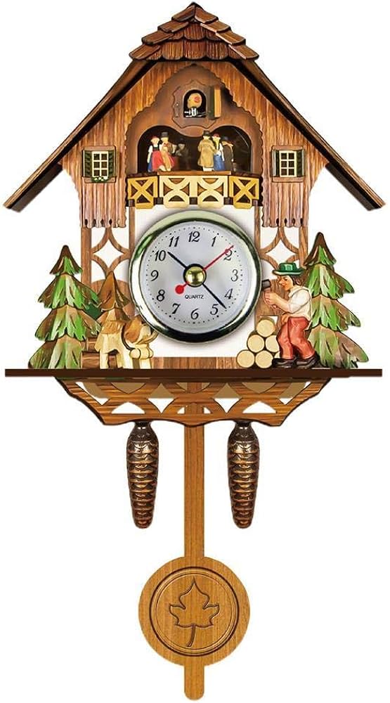 Amazon.com: Hztyyier Antique Wooden Cuckoo Clock Traditional