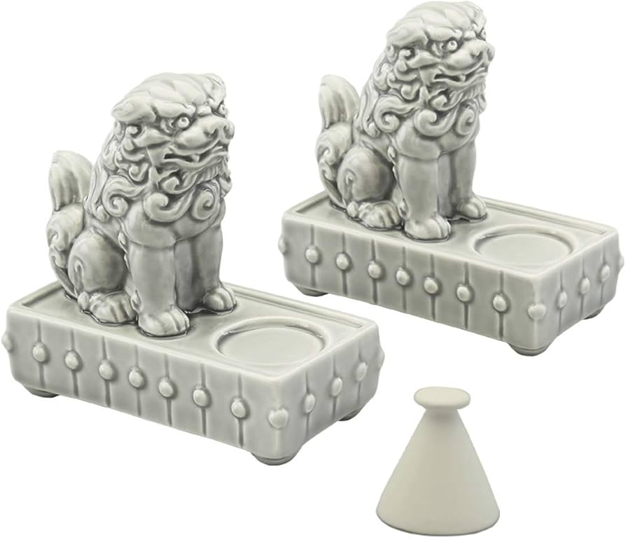 Amazon | サイプラス 狛犬の盛り塩 セット 型付き 円錐 狛犬 玄関