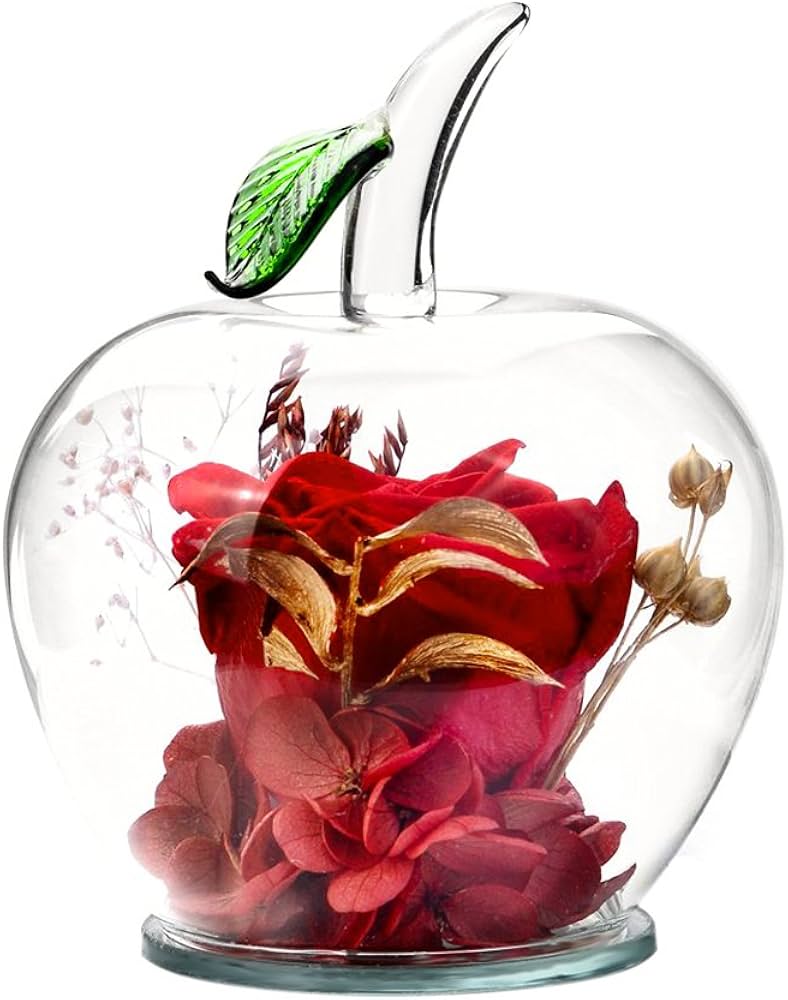 Amazon｜プリザーブドフラワー フラワーアレンジ リンゴドーム型 バラ