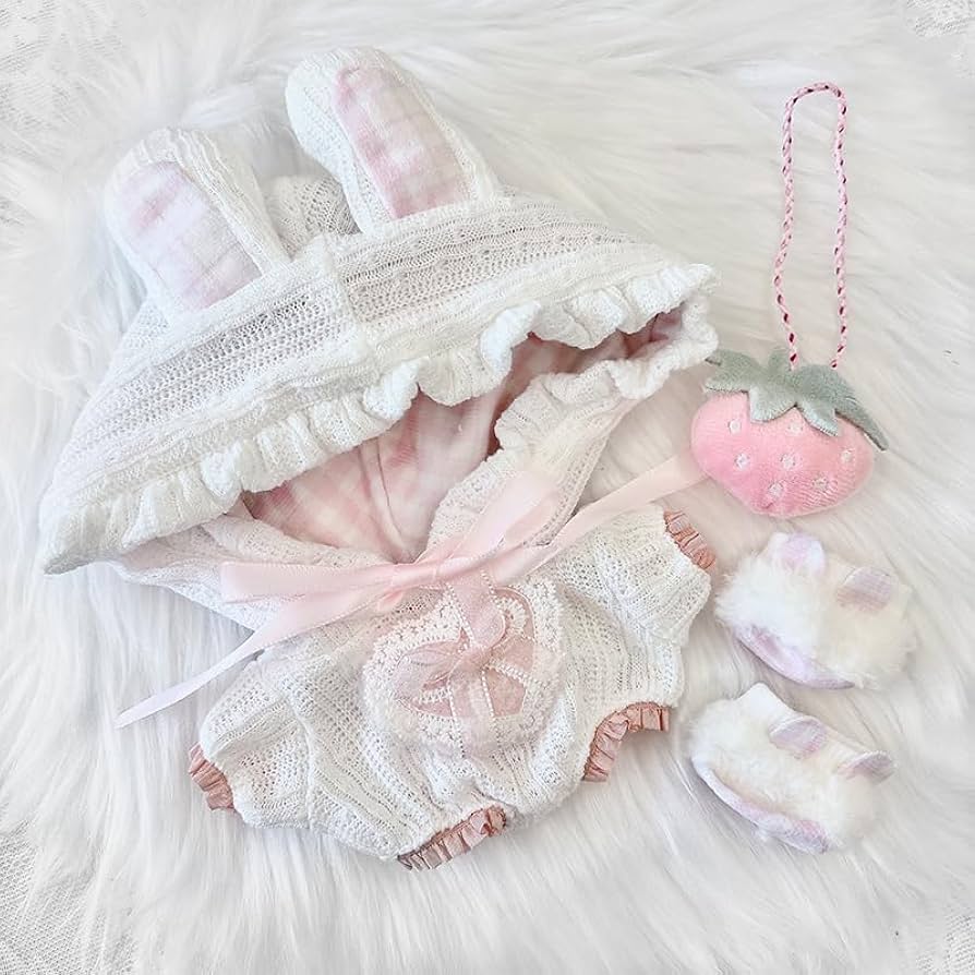 Amazon.co.jp: 【ぬい服】ぬいぐるみ用うさ耳着ぐるみ・ うさ耳