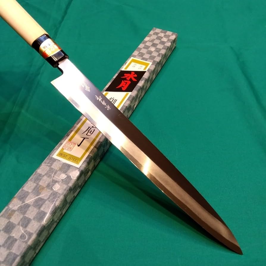 Amazon.co.jp: 水月手打 柳刃包丁 刺身包丁 8寸 240 : ホーム＆キッチン