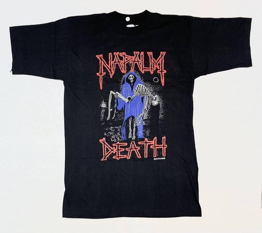 Amazon.co.jp: 90s NAPALM DEATH ナパームデス バンド Tシャツ SizeL