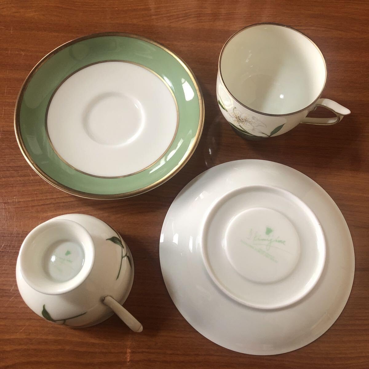 Amazon | 〈無〉深川製磁 君島一郎 カップ ソーサー 白百合 金彩 ユリ