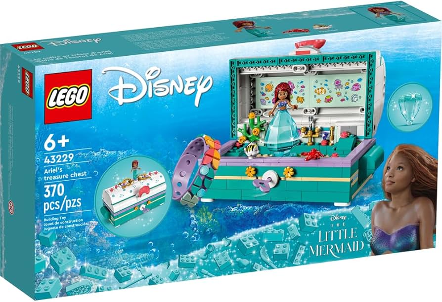 Amazon.com: Lego 43229 Ariel Little Mermaid Treasure Chest : Home