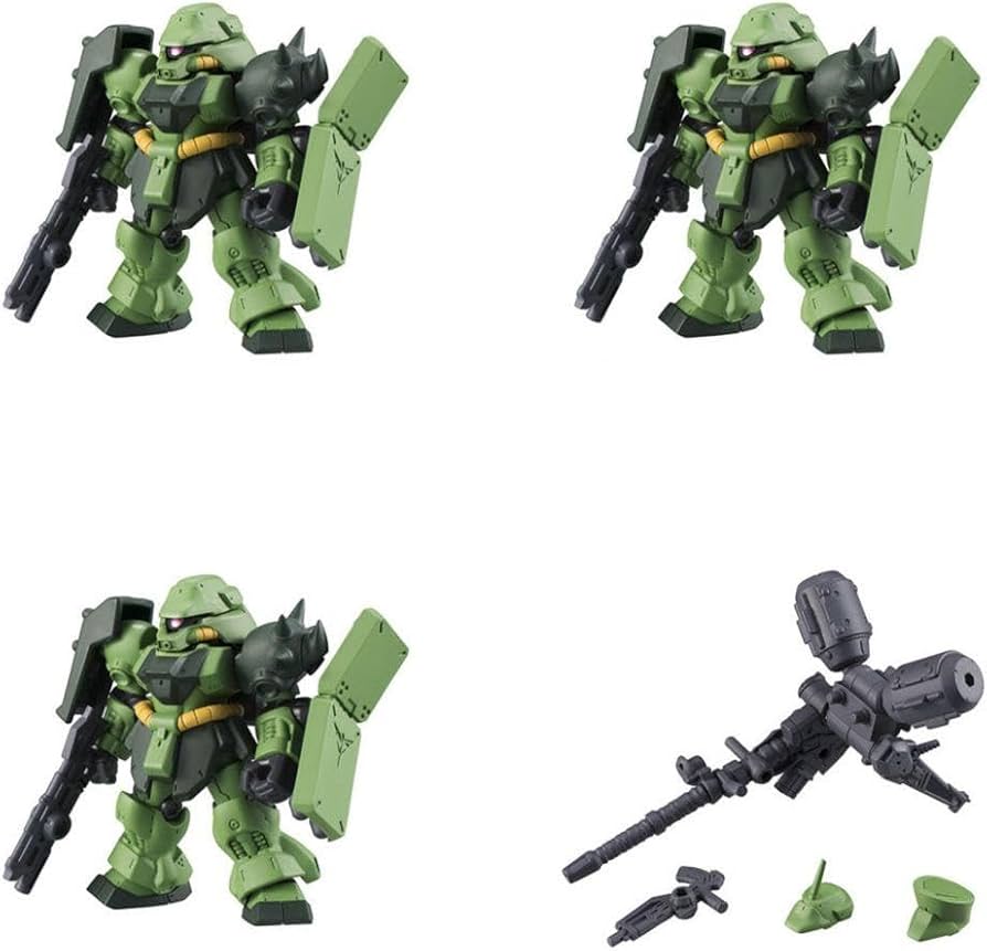 Amazon.co.jp: モビルスーツアンサンブル07 ギラ ドーガ×3 MS武器