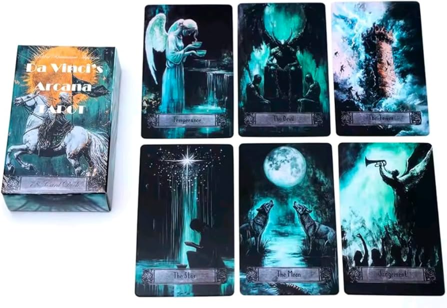 Amazon.co.jp: Da Vinci's タロット, 78枚カードデッキ, 10×6センチ