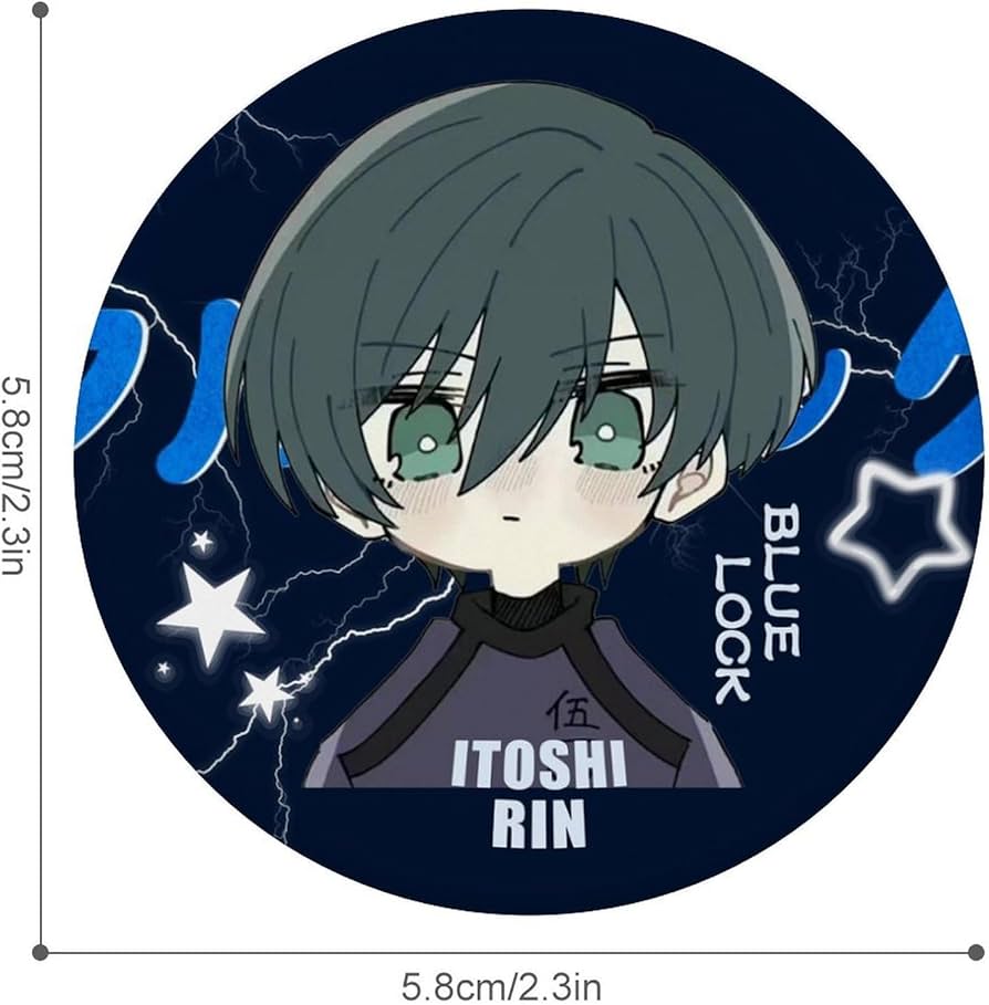 Amazon.co.jp: ブルーロック 糸師 凛 缶バッジ ばね針式 同人グッズ