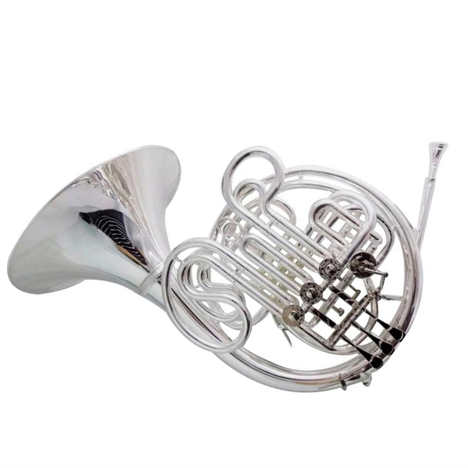 Amazon | 103 スタイル F/Bb ダブルフレンチ ホルン楽器分割ベル銀