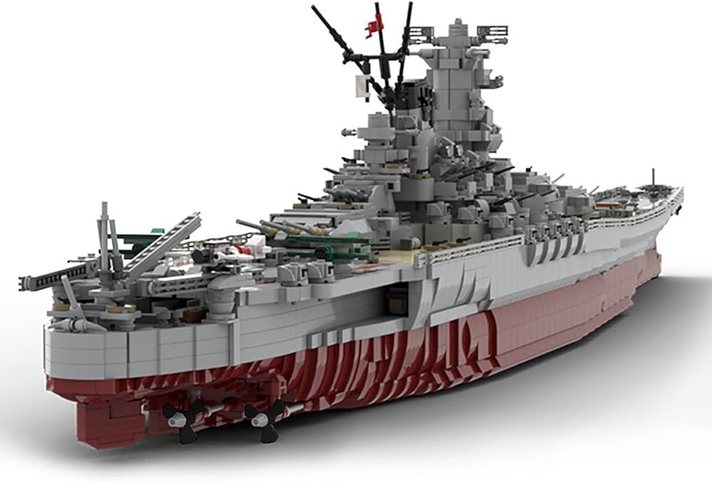 Amazon.co.jp: MOCミリタリーWW2ドイツ伝説大和戦艦戦艦巡洋艦レンガ第