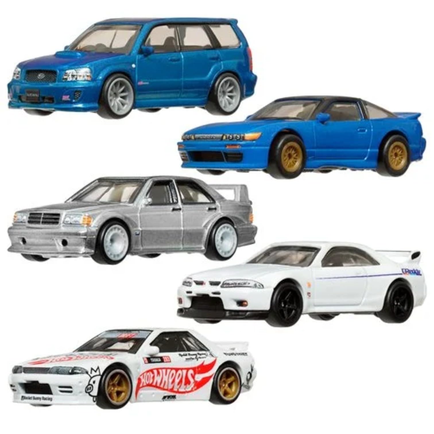 Hot Wheels Modern Classics Die-Cast Cars Set, 5-Pack, Nissan