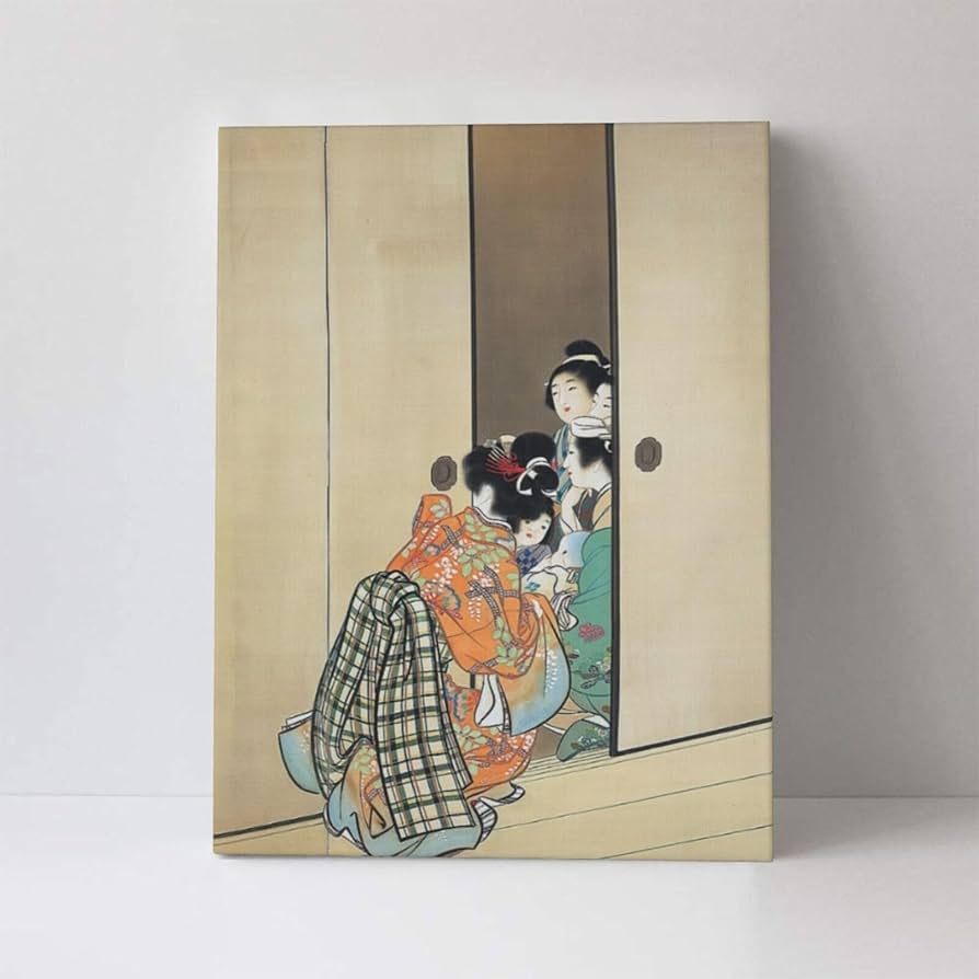 Amazon.co.jp: アートパネル 上村松園 人形つかい絵画 世界の名画