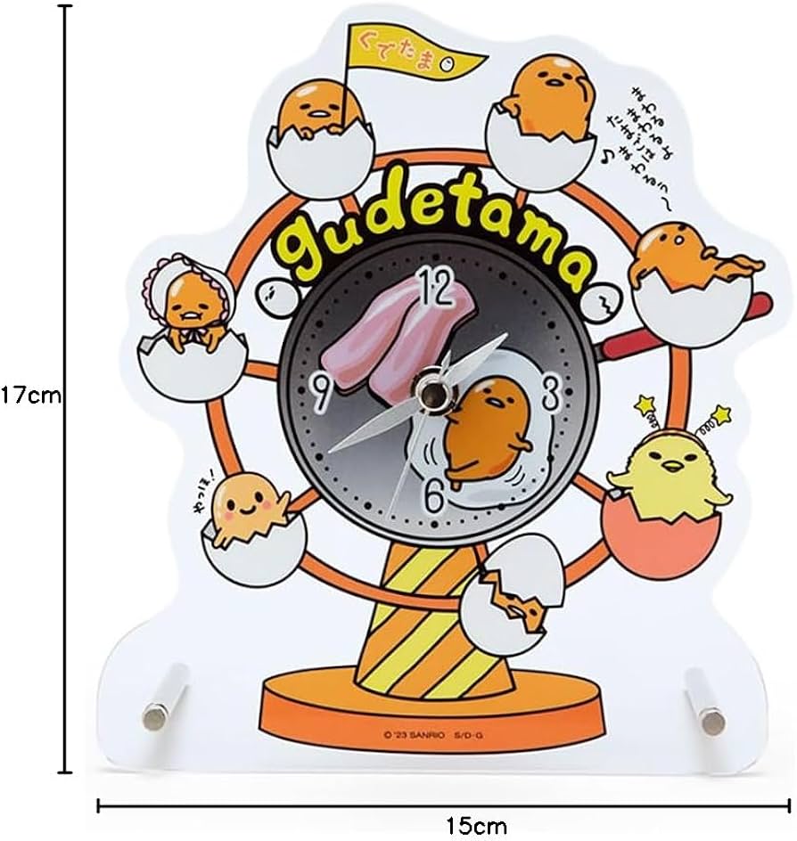 Amazon | サンリオ(SANRIO) ぐでたま アクリルスタンド時計(ぐでたま