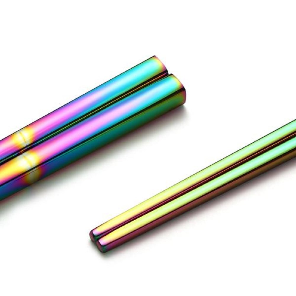 用紙&クォーツHolographic Iridescent Rainbowキッチン台所用具箸in