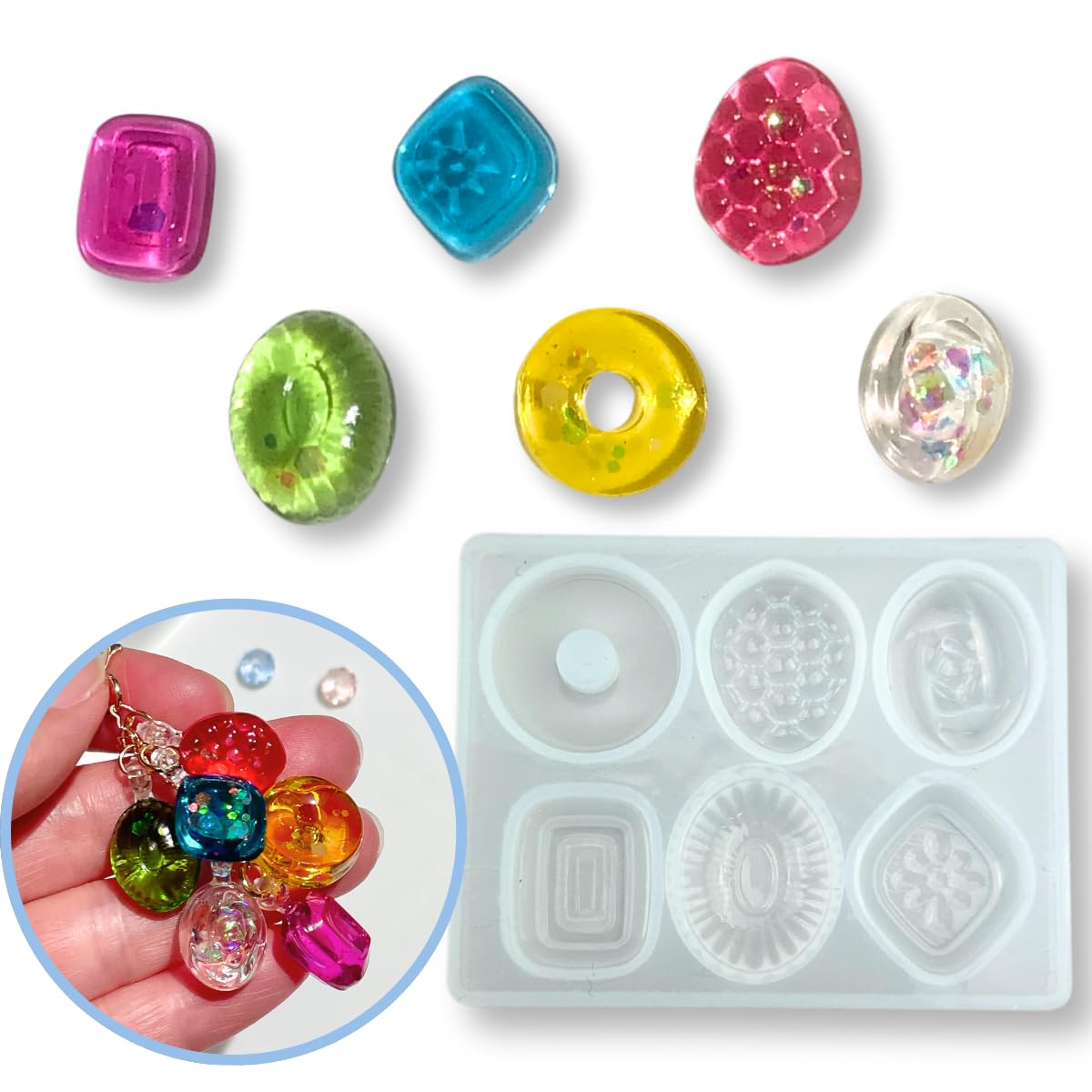 Amazon.co.jp: ミルティクラフト シリコンモールド レジン ドロップ