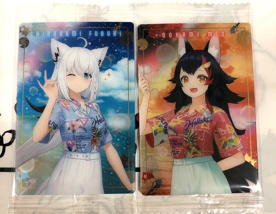 Amazon.co.jp: ホロ ライブ ウエハース ゲーマーズ 白上フブキ、大神