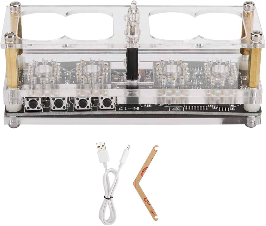 Amazon.co.jp: ニキシー管時計 発光管時計 ニキシー管 クロック 時計