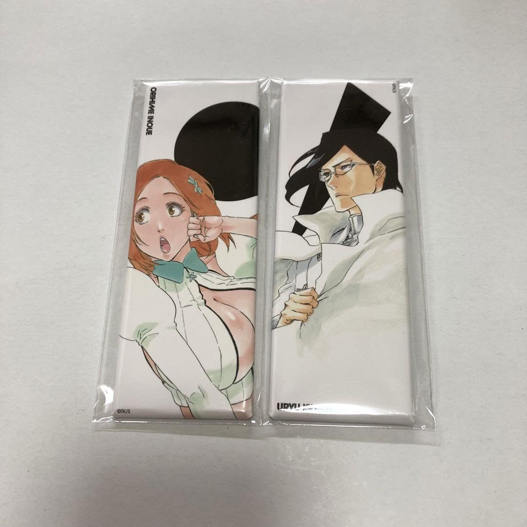 Amazon | BLEACH 絵札缶バッジ 井上織姫 石田雨竜 | バッジ | おもちゃ