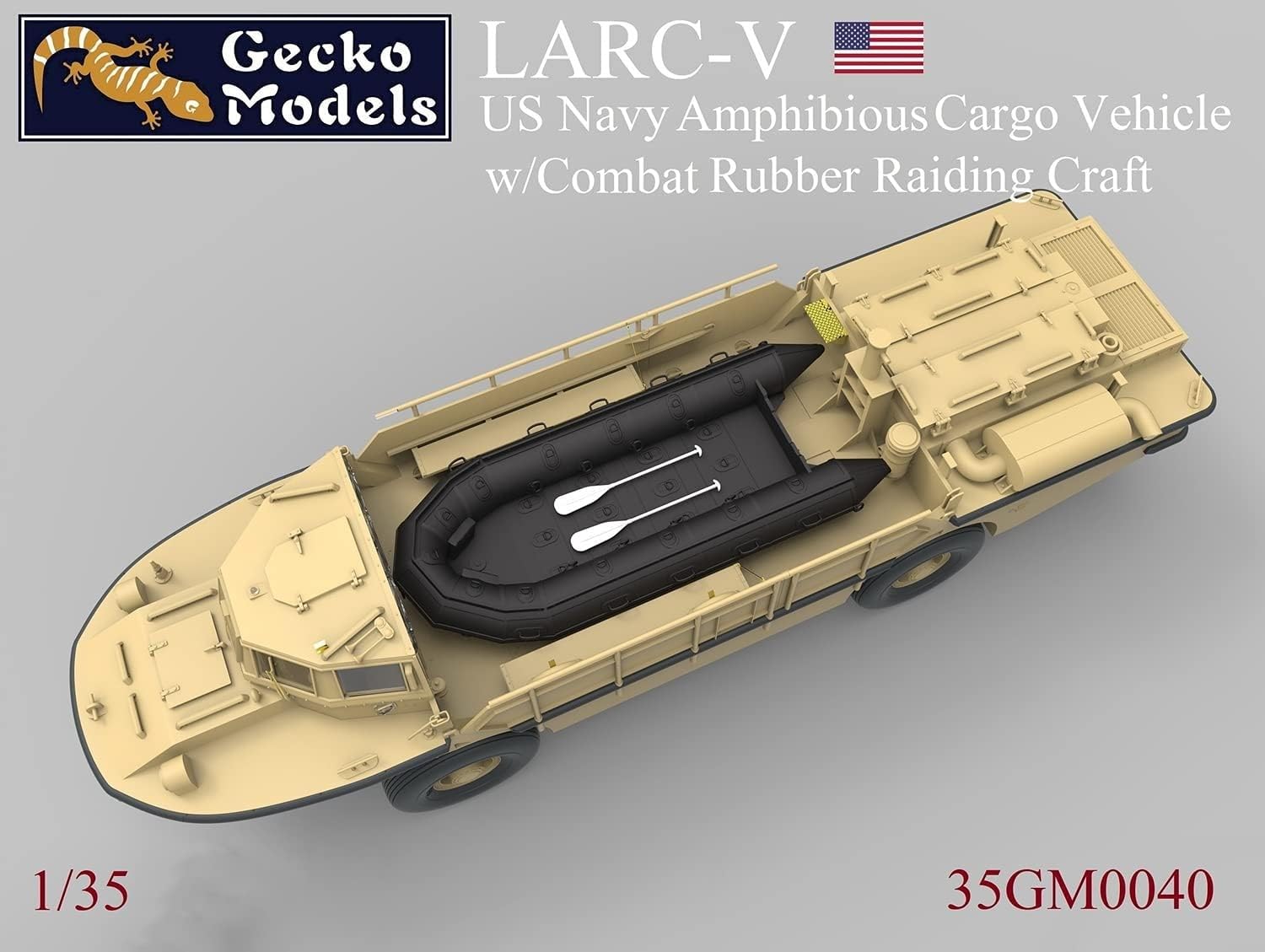 Amazon | ゲッコーモデル 1/35 アメリカ海軍 LARC-V 水陸両用貨物輸送