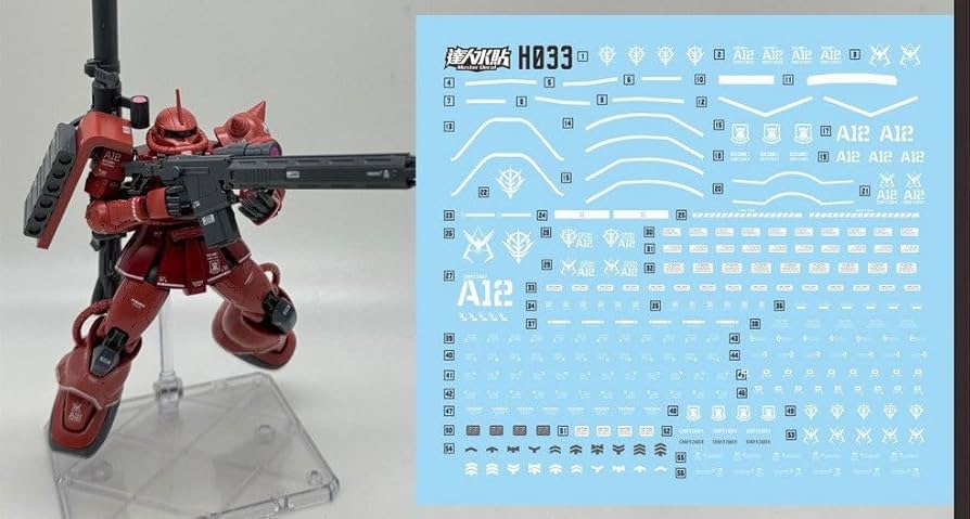 Amazon | ［HG 1：144］MS-06S シャア専用ザク（THE ORIGIN） 用水転写