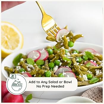 Amazon.com: POSHI Marinated Asparagus Cuts Snack Pack | Rosemary +