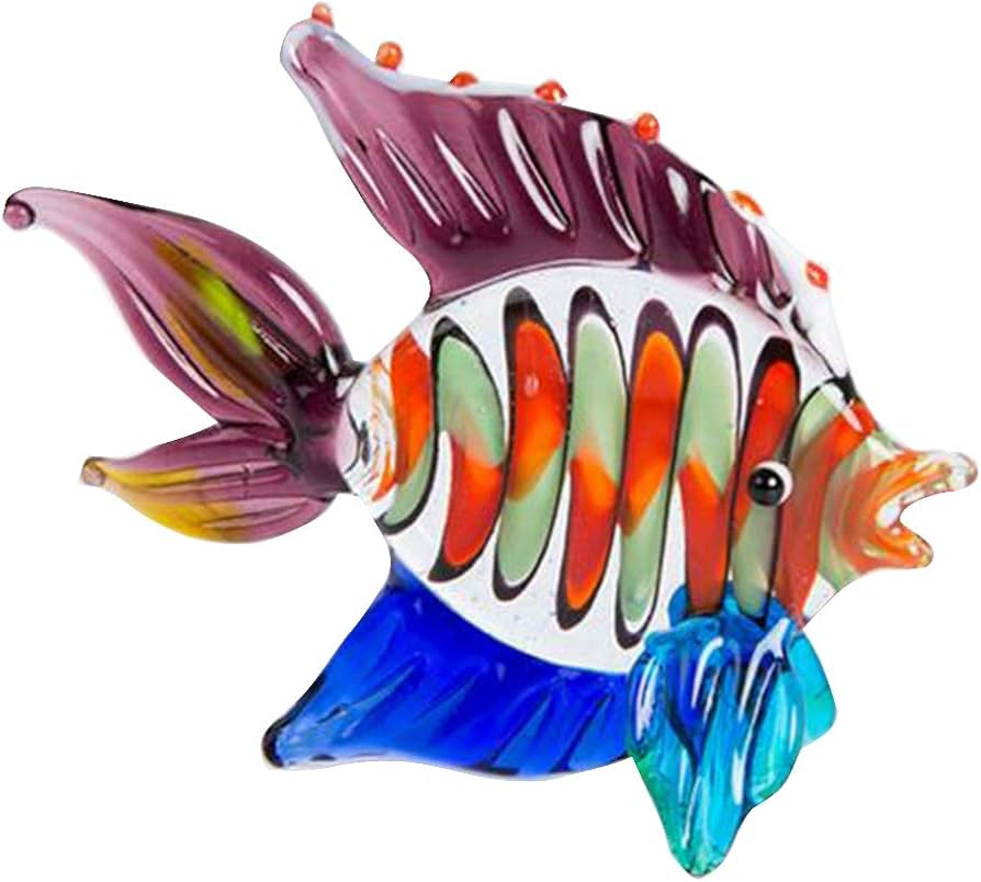 Amazon.co.jp: （イスイ）YISHUI ガラス 魚 置物 インテリア 熱帯魚