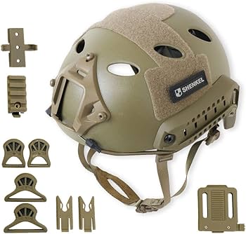 Amazon.co.jp: SHENKELPJタイプ タクティカルヘルメット 4点式あご紐