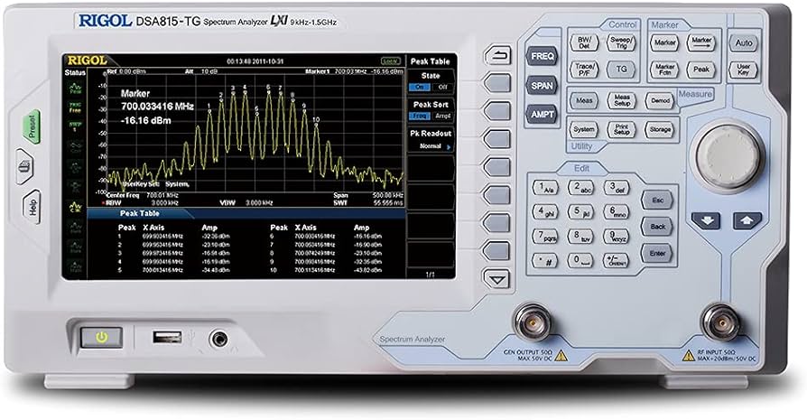 Amazon | RIGOL スペクトラム・アナライザDSA815-TG 9 kHz～1.5 GHz