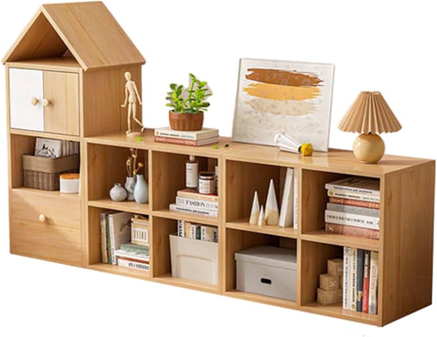 Amazon｜本棚 絵本棚 コミック収納 オープンシェルフ 棚 収納ボックス