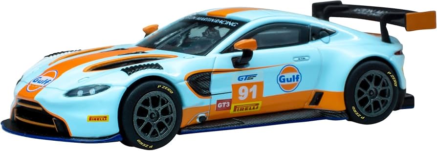 Amazon | POP RACE 1/64 Aston Martin Vantage GT3 Gulf Livery 完成品