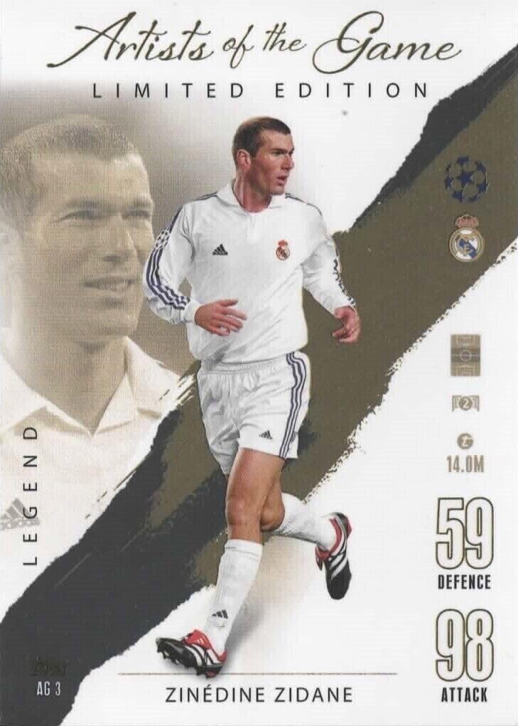 Amazon.com: Topps Match Attax 2023 2024 Zinedine Zidane Artists of