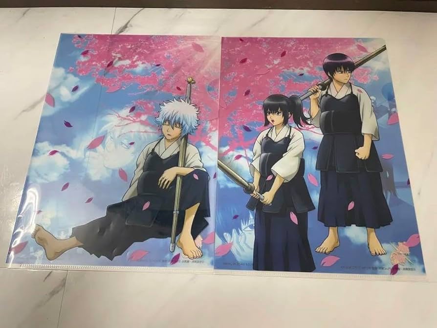 Amazon.co.jp: 銀魂 幼少期 クリアファイル シール 坂田銀時 高杉晋助