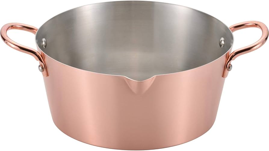 Amazon.co.jp: 和平フレイズ 燕三条製 純銅 揚げ鍋 20cm 天ぷら鍋