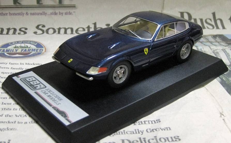 Amazon | 絶版 BBR 1/43 Ferrari 365 GTB4 Street メタリックブルー