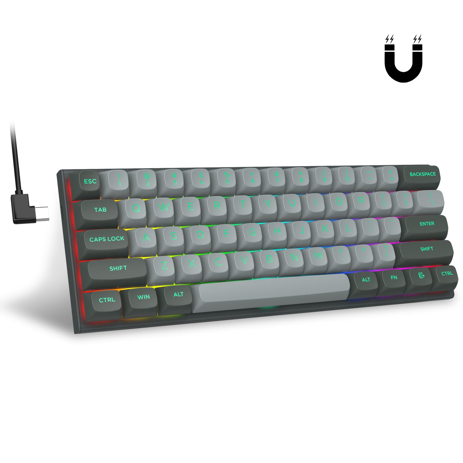 Amazon | e元素 Hz-61 60% エスポートゲーミングキーボード ラピッド