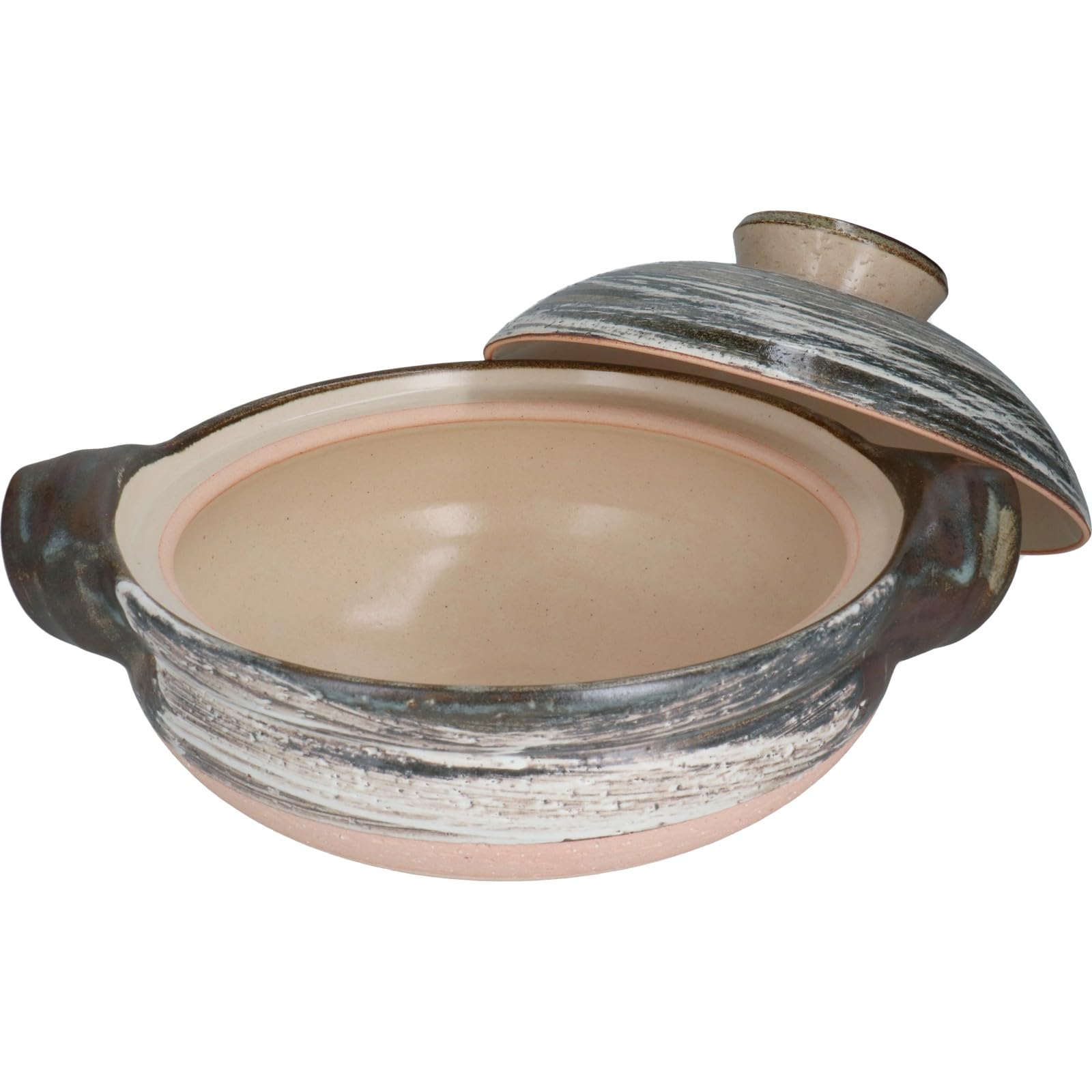 Amazon｜長谷製陶 伊賀 土鍋 大 3-5人用 約31cm 約3600ml 直火 用 刷毛