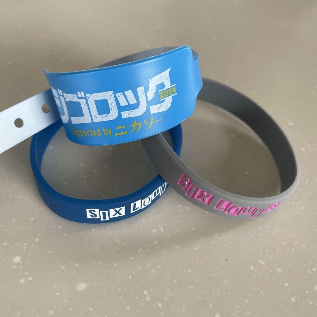 Amazon.co.jp: SIX LOUNGE ラバーバンド ラババン 旧ロゴ ジゴロック