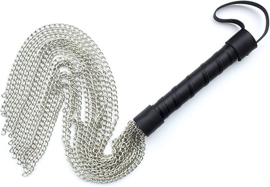 Amazon.co.jp: 乗馬用具 革ハンドル金属チェーン鞭タッセル 55 センチ